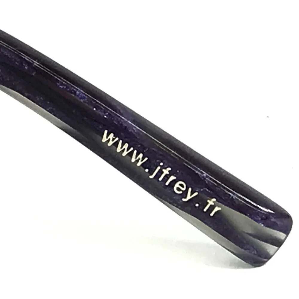 J.F. Rey Eyeglasses Frames JF2603 7575 Purple Reptile Lizard Print 53-17-130